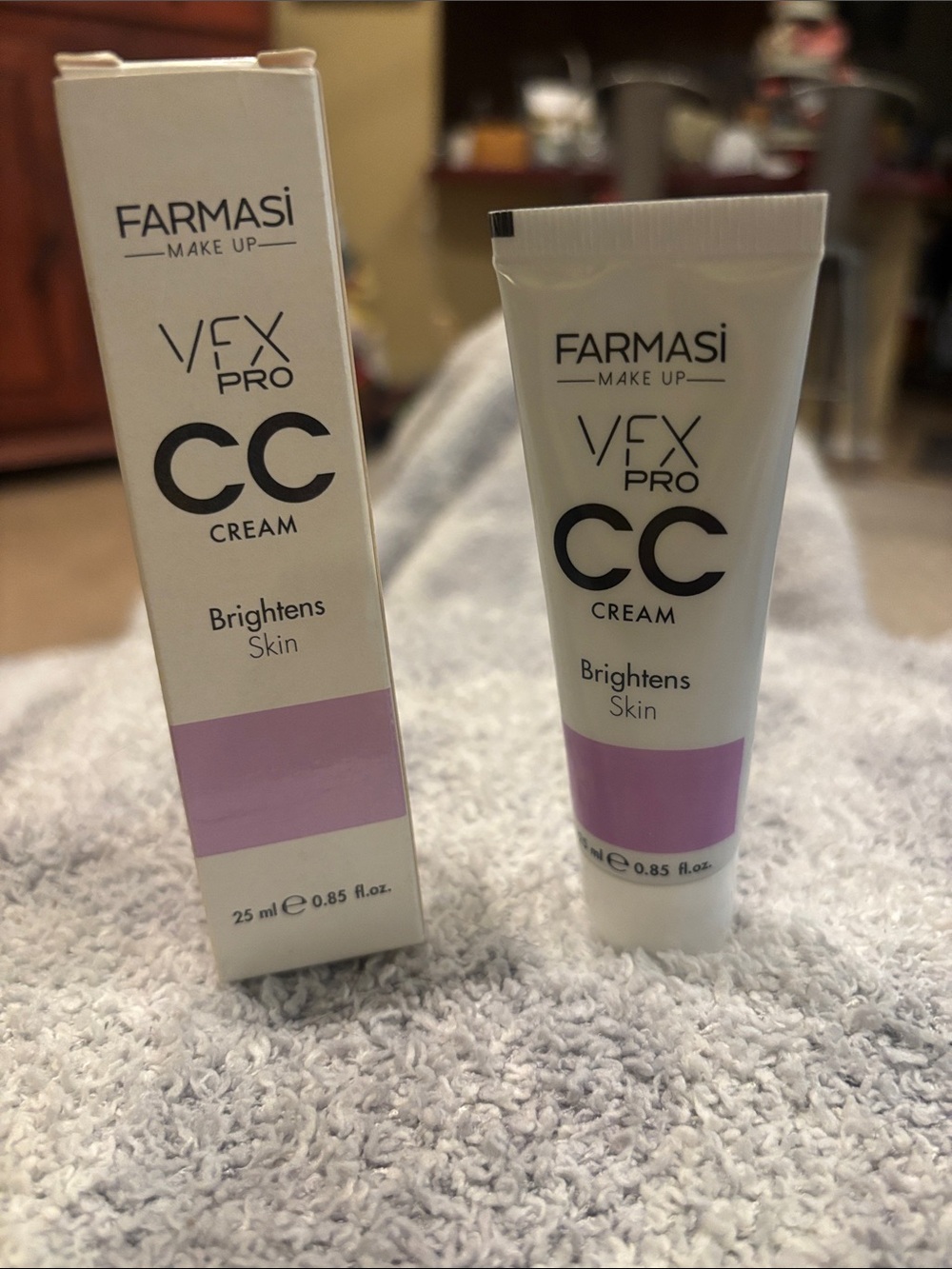 Farmasi VFX Pro CC Cream - Brighten Skin in a White & Light Purple Packaging